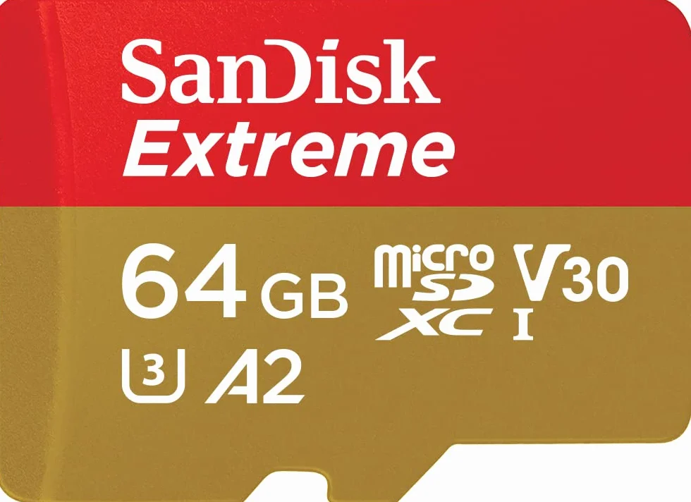 SanDisk Extreme microSDXC UHS-I karty pamięci 64 GB dla kamer akcji i dronów+adapter + RescuePRO Deluxe (do 170 MB/s, A2, Klasa 10, U3, V30)