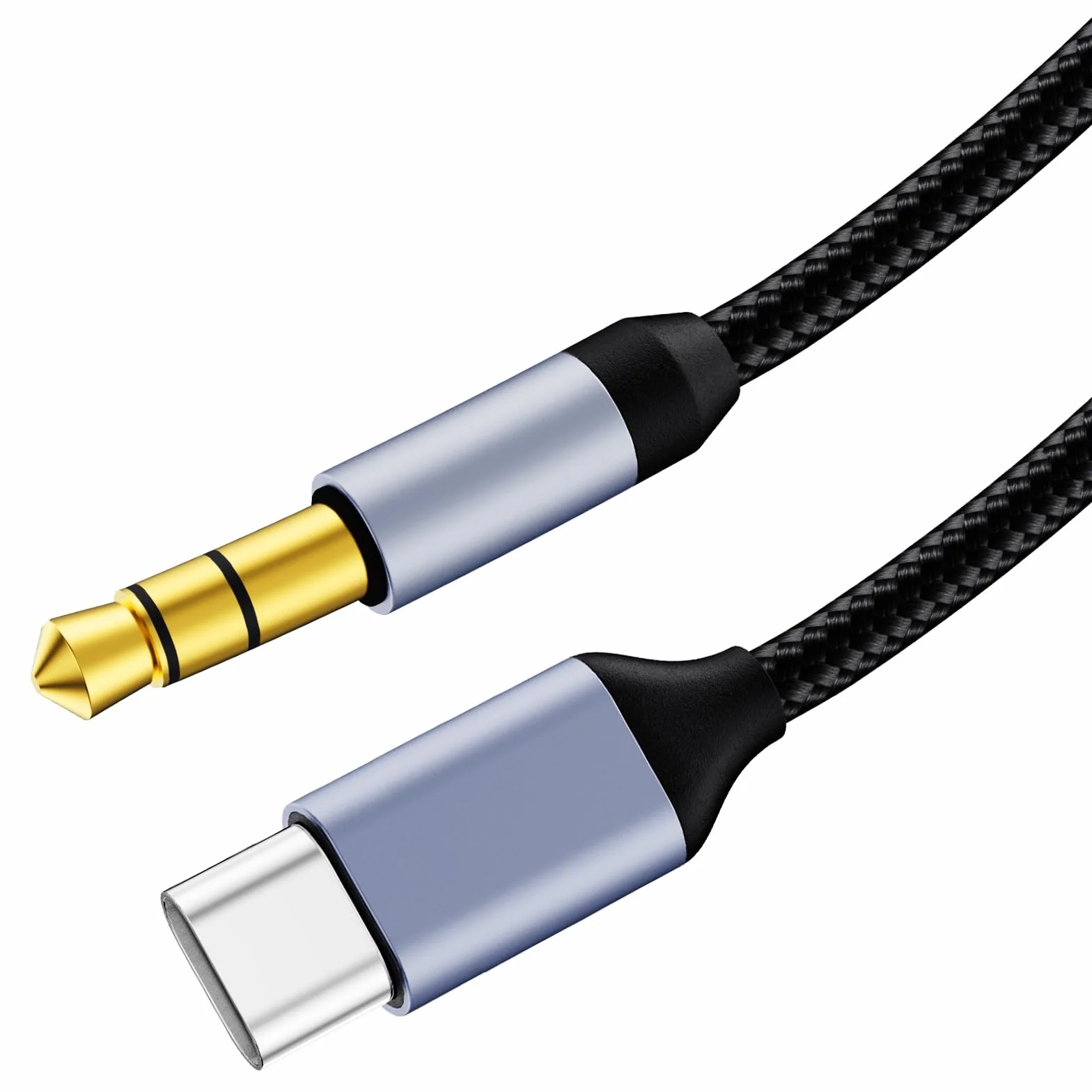 AXFEE kabel USB C do jack 3,5mm 1M adapter audio dla Huawei P40, Galaxy S23, Xiaomi 8