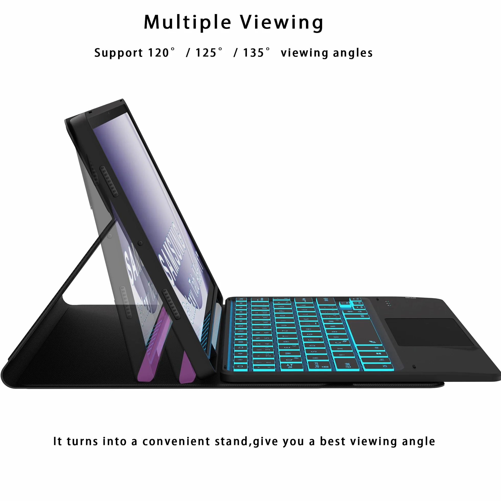 Etui do Samsung Galaxy Tab A9+ z klawiaturą QWERTZ podświetlana 11 cali