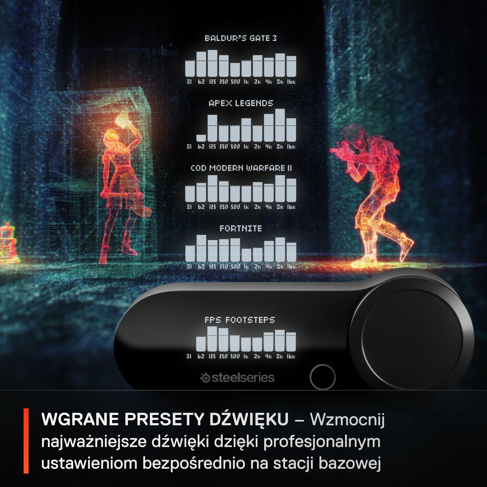 SteelSeries Arctis Nova Pro bezprzewodowe słuchawki do gier ANC neodymowe przetworniki magnetyczne ClearCast 2. gen