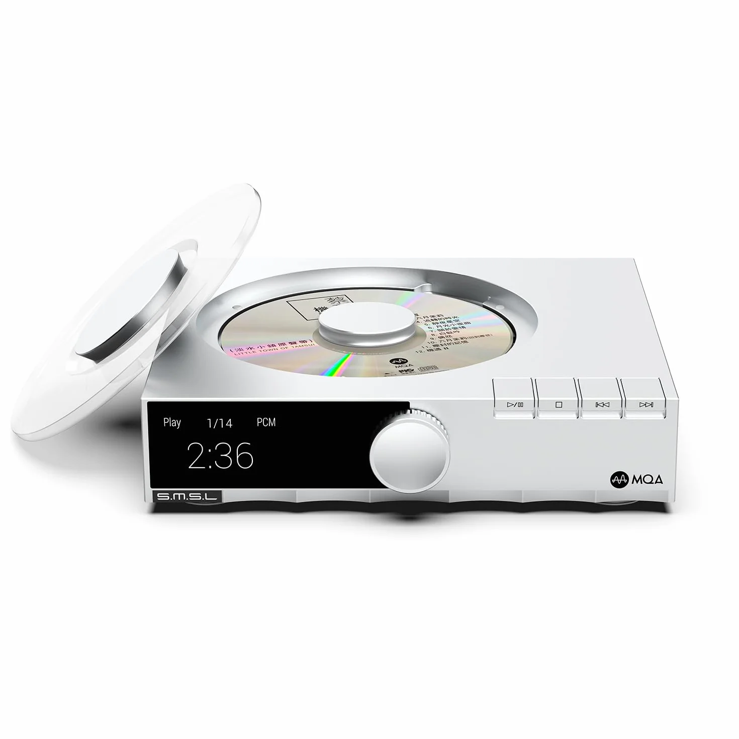 SMSL PL200T MQA-CD odtwarzacz cyfrowy 32bit/768kHz DSD512 Hi-Fi dekoder optyczny I²S AES