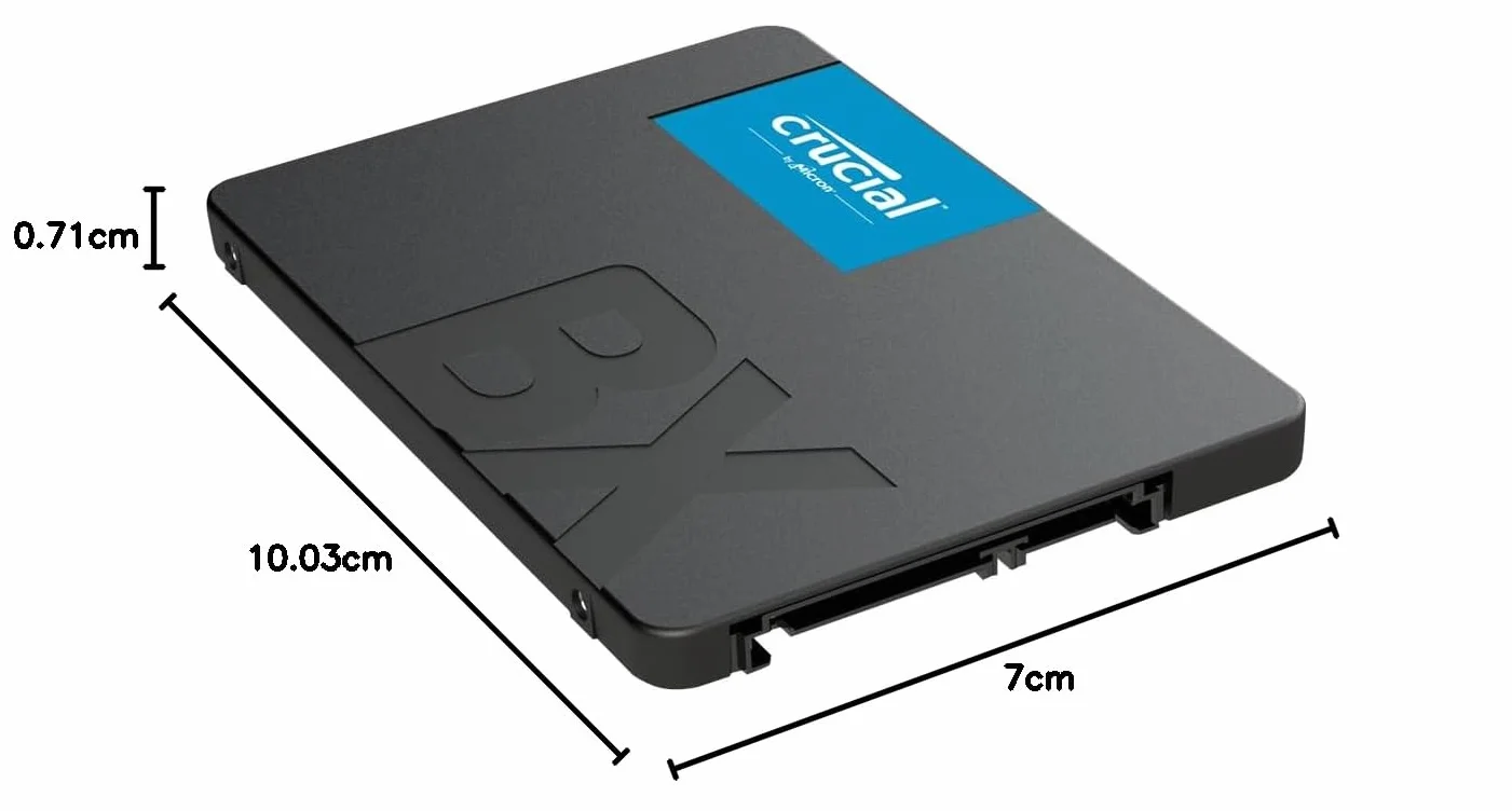 Crucial BX500 CT1000BX500SSD101 Wewnętrzny Dysk SSD 1 TB Czarny