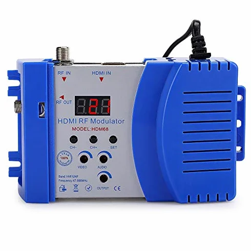 Modulator HD, częstotliwość HDMI-HF-VHF/UHF ze złączem HDMI, modulator PAL/NTSC Akcesoria komputerowe standardowy format TV 100-240V