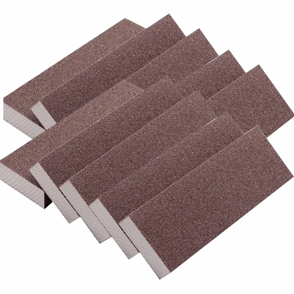 Gąbki szlifierskie, Dodatkowa długość 200 mm Piasek. Gąbka 2/5/10 szt. 120-240 Ziarnistość WetDry Materiał ścierny Drewno Metal Plastik