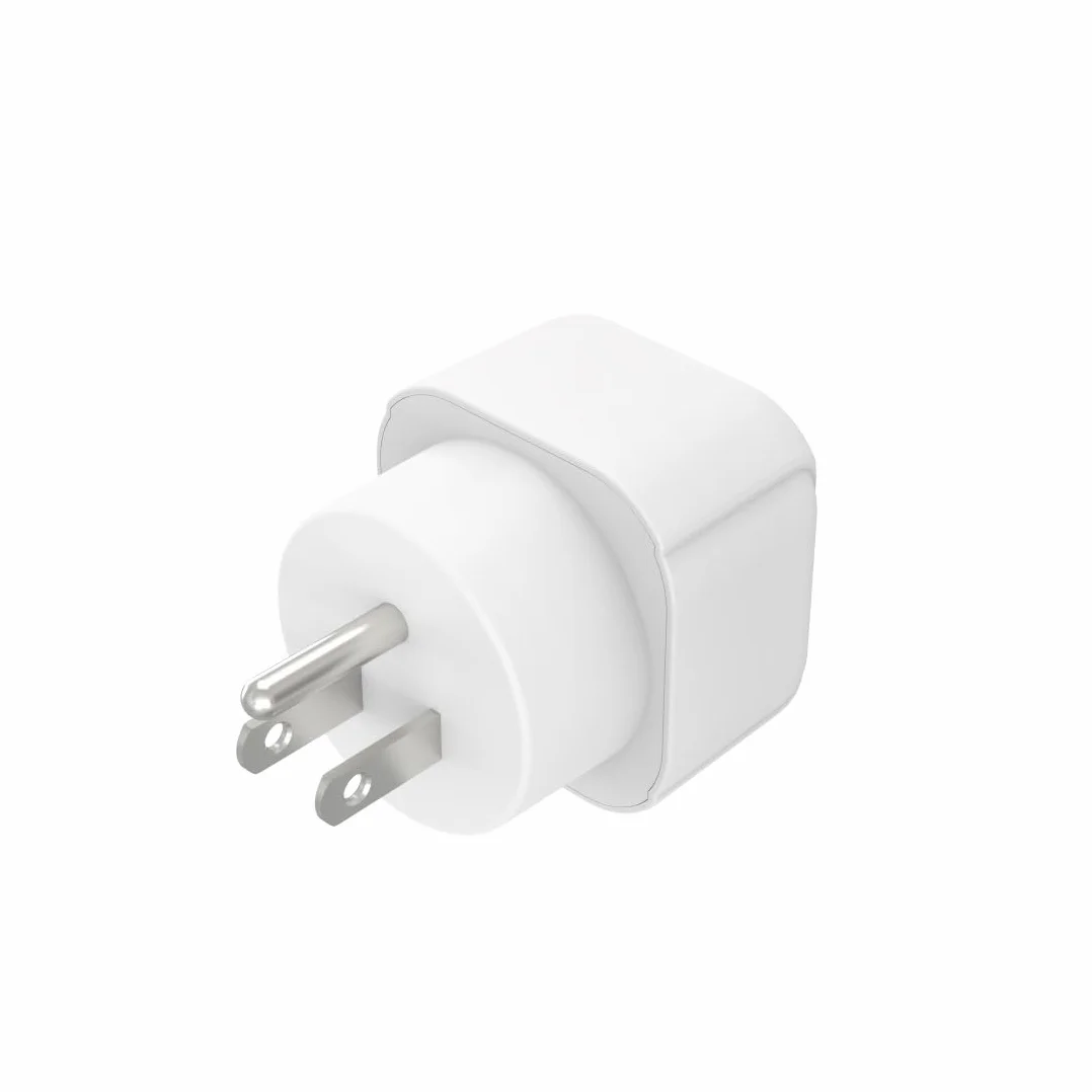 Adapter podróżny Basic EU do USA, Kompatybilny z Wtyczkami Typ C i F, Kompaktowy i Wydajny