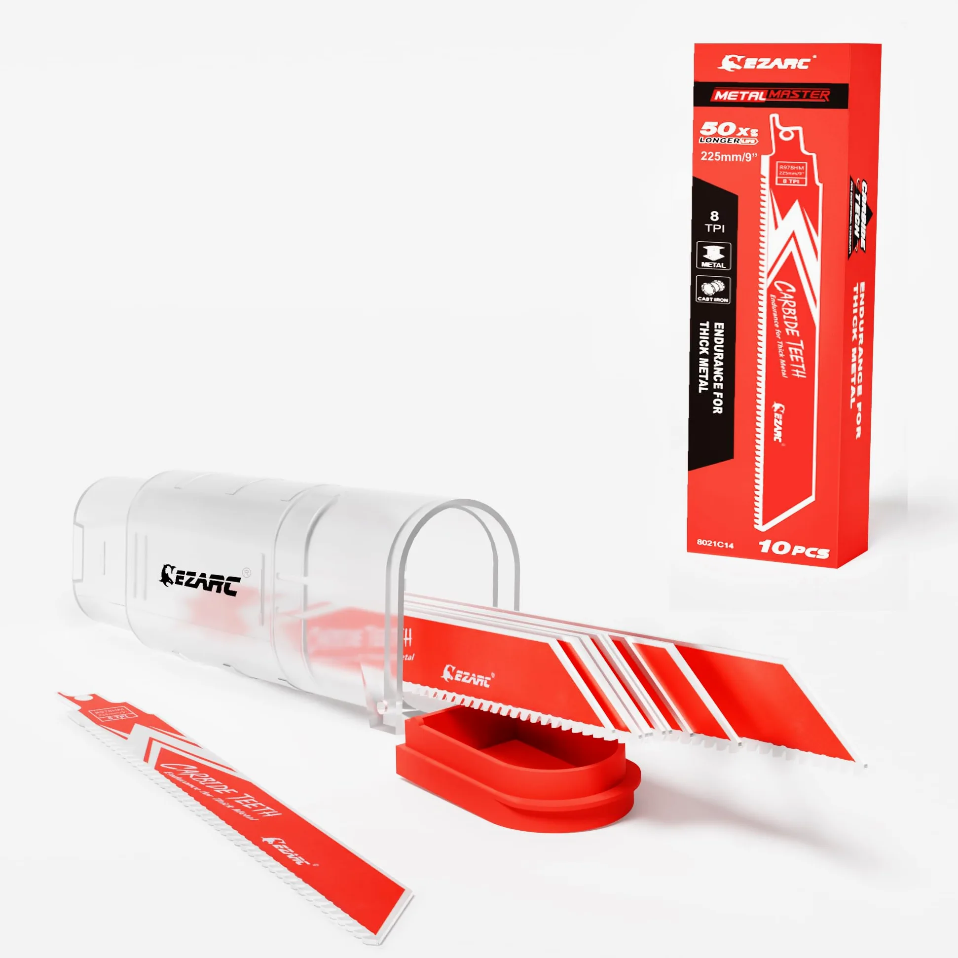 EZARC 8TPI 225 mm brzeszczot do piły szablastej R978HM 10-częściowy