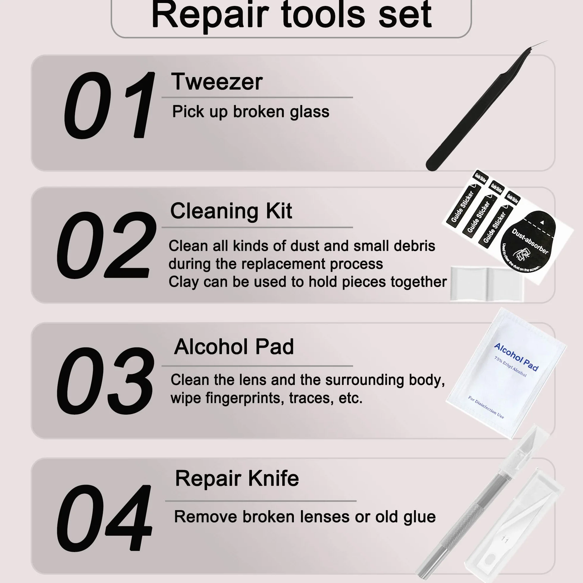 2 szt. części zamienne do szklanych soczewek tylnej kamery do Samsung Galaxy Note 10 i Note 10 Plus SM-N970 SM-N975 i osłona obiektywu aparatu z wstępnie zainstalowanym klejem i zestawem