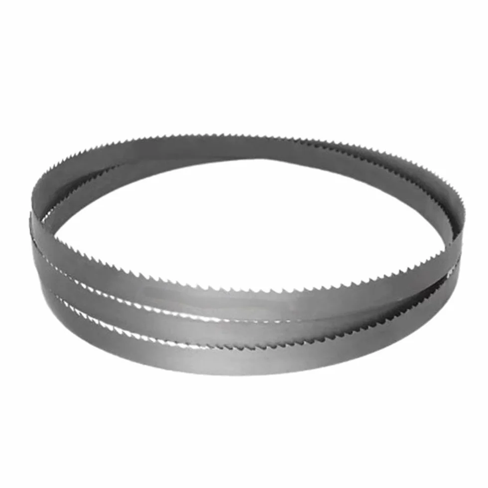Brzeszczot do piły taśmowej, Cięcie plastikowych brzeszczotów do pił taśmowych 4TPI, 2240 2360 2400 2460 2560mm Kompaktowe brzeszczoty do pił taśmowych, 16mm 5/8'' brzeszczoty do pił taśmowych do drew
