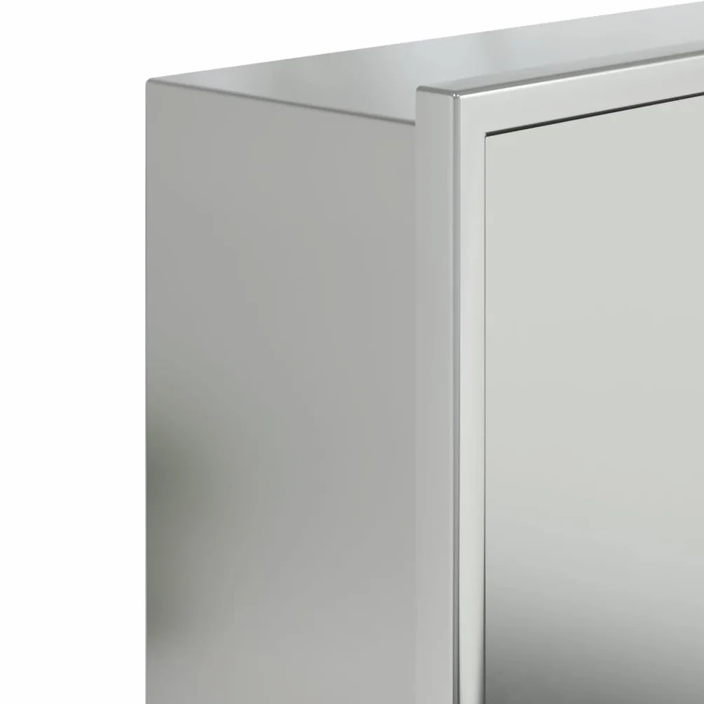 vidaXL Wnęka prysznicowa, szczotkowana, srebrna, 62x32x9 cm, stal, wnęka łazienkowa, wnęka do zabudowy, wnęka prysznicowa ze stali nierdzewnej