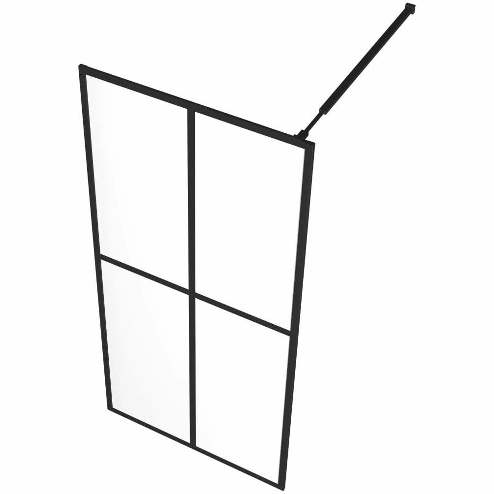 Fengshui Ścianka prysznicowa Walk-in prysznic 140 x 195 cm szkło przezroczyste | Szkło bezpieczne 5 mm, aluminiowa rama, regulowany profil, łatwe czyszczenie
