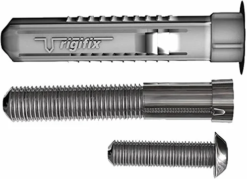 Mocowanie z podszewką na sucho, Rigifix, M8, Pk25, długość zewnętrzna 90 mm, materiał mocujący metal, typ głowicy sześciokątna, asortyment produktów rygifiks - mocowania płyt kartonowo-gipsowych, długość gwintu 50 mm, rozmiar gwintu - metryczny M8, elemen