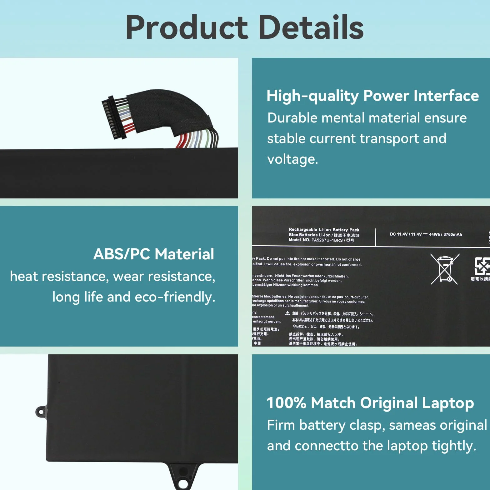 Bateria do Toshiba Portege X20W-D Laptop PA5267U-1BRS