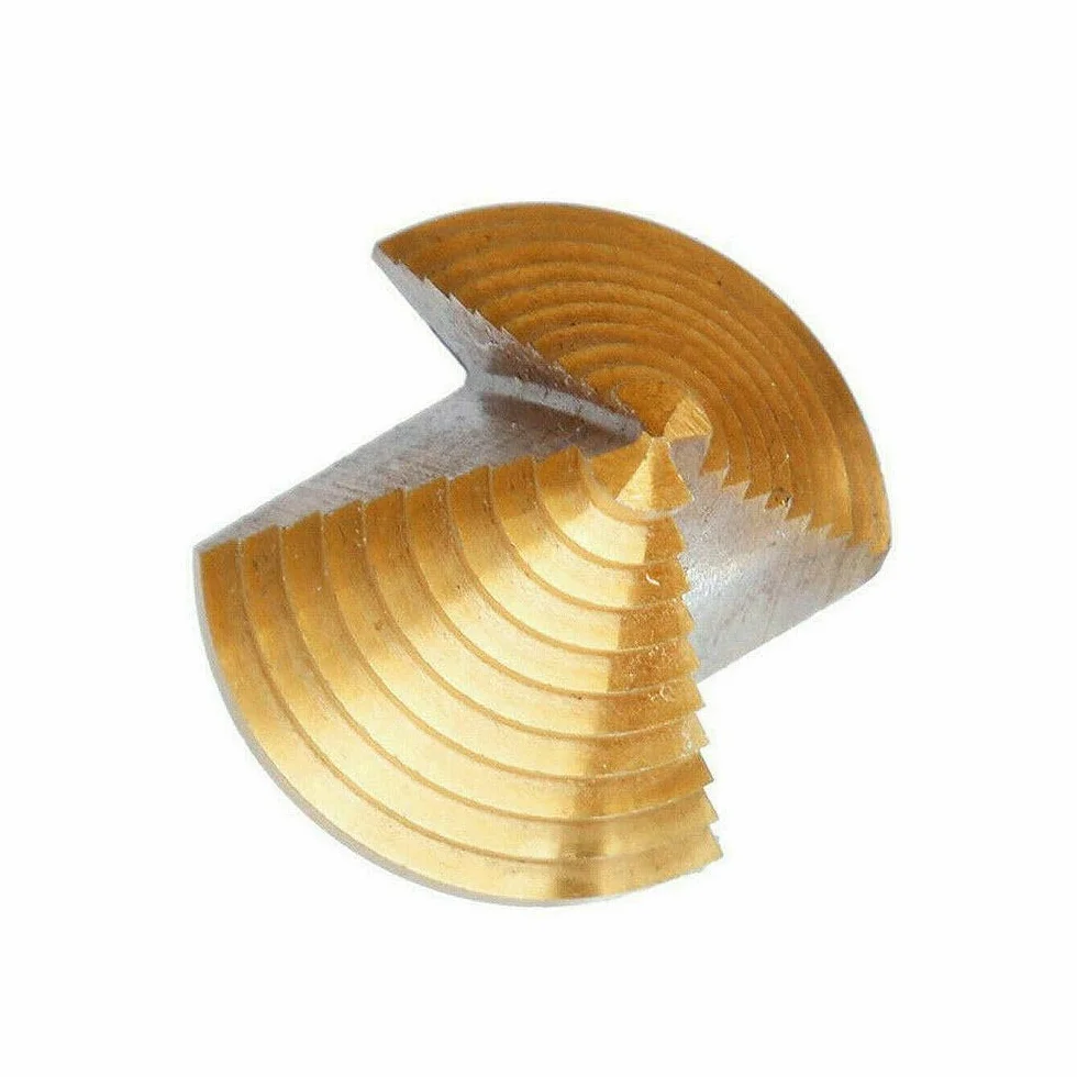 1 sztuk 1/4 "do 3/8" zestaw wierteł stopniowych HSS zestaw wierteł stożkowych stożek metryczny metal powlekany tytanem wiertła sześciokątne