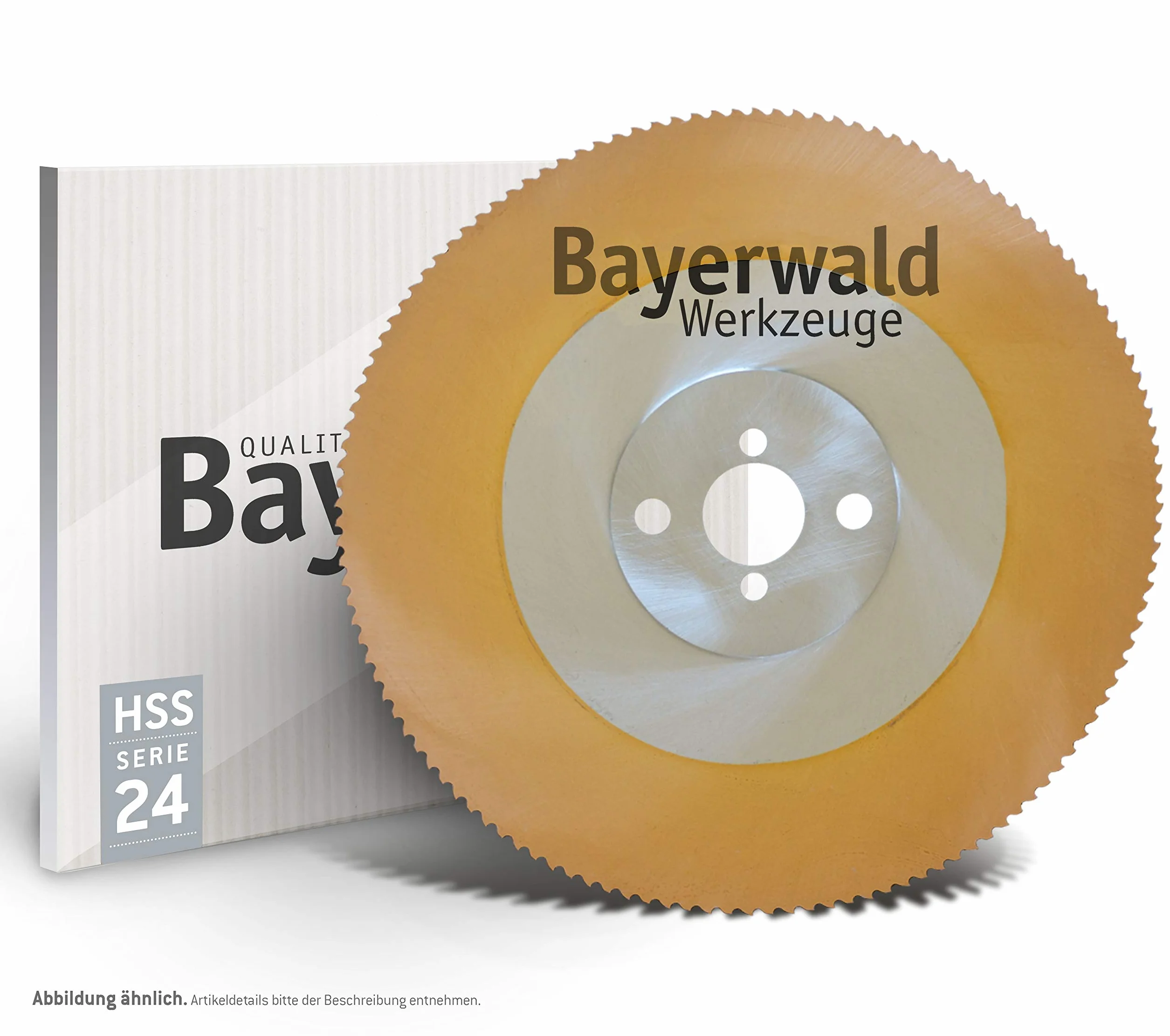 Bayerwald - HSS PVD Gold brzeszczot do piły tarczowej - Ø 350 mm x 2,5 mm x 32 mm | zęby wysokie (180 zębów / T6) | otwory dodatkowe: 2/8,5/45 + 4/9/50 + 2/12/64 | powłoka PVD, idealna do stali i