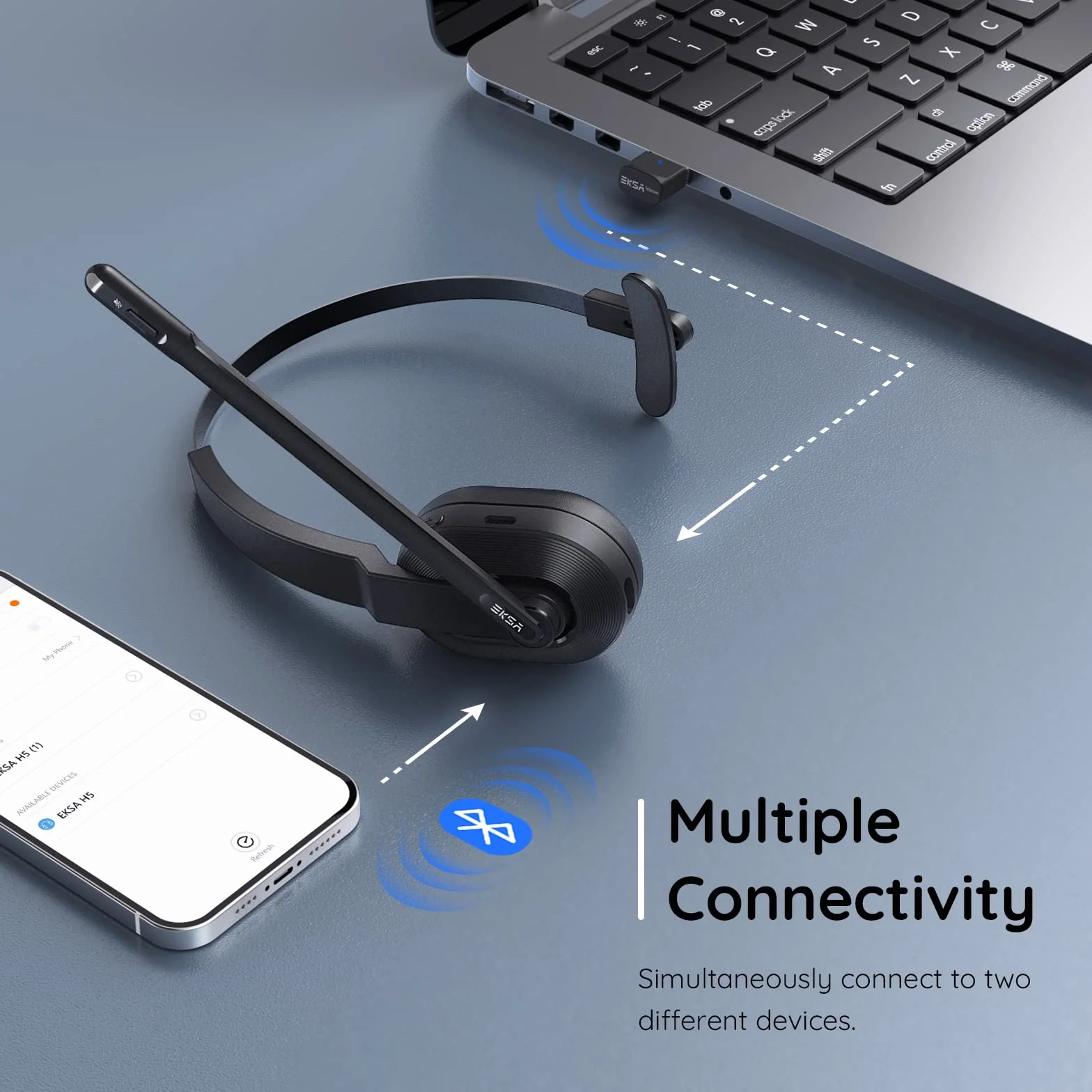 EKSA H1 Plus zestaw słuchawkowy Bluetooth