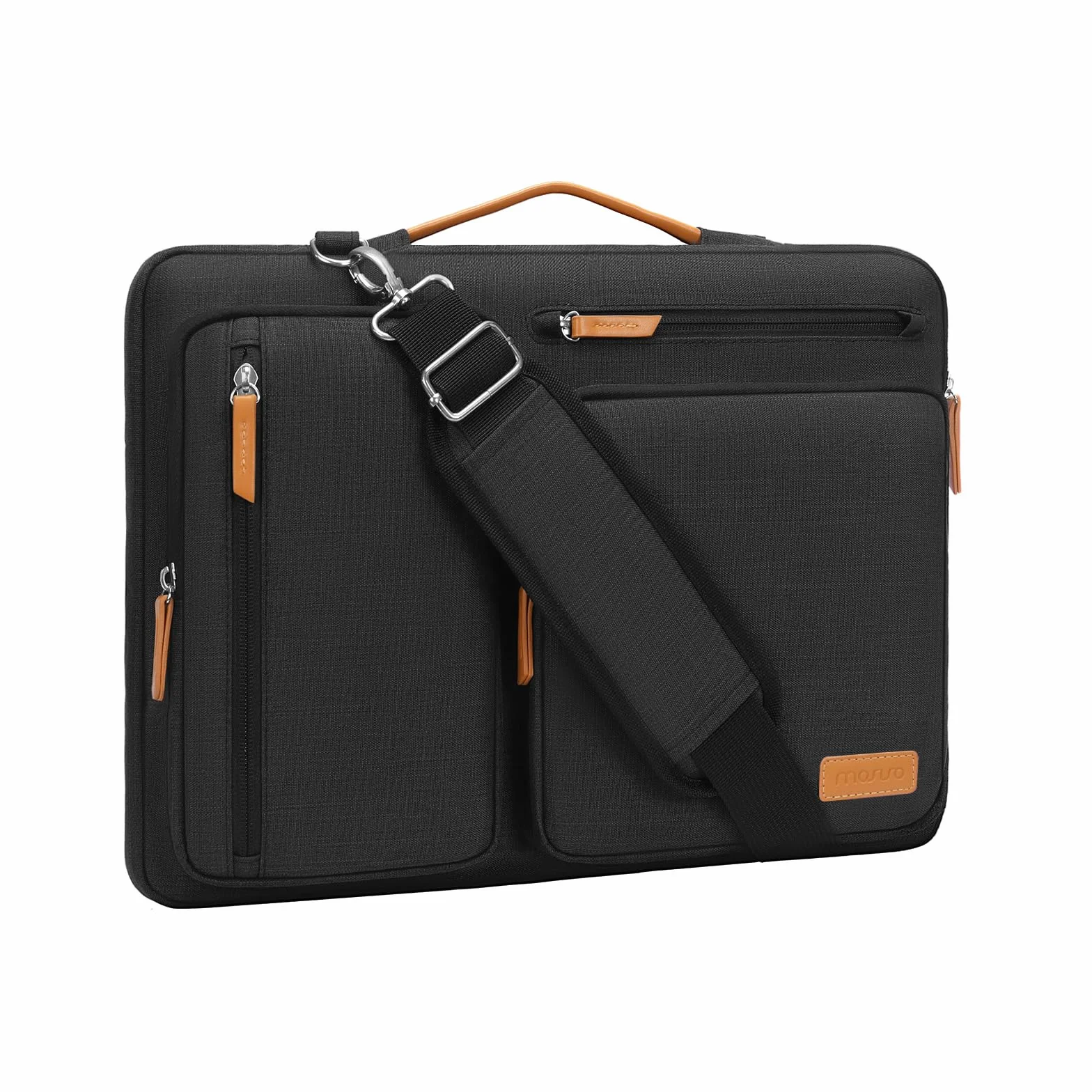 MOSISO Ochronna torba na laptopa 16 cali, kompatybilna z MacBook Pro 16, HP, Dell, Lenovo, Asus, etui listonoszka z 4 kieszeniami
