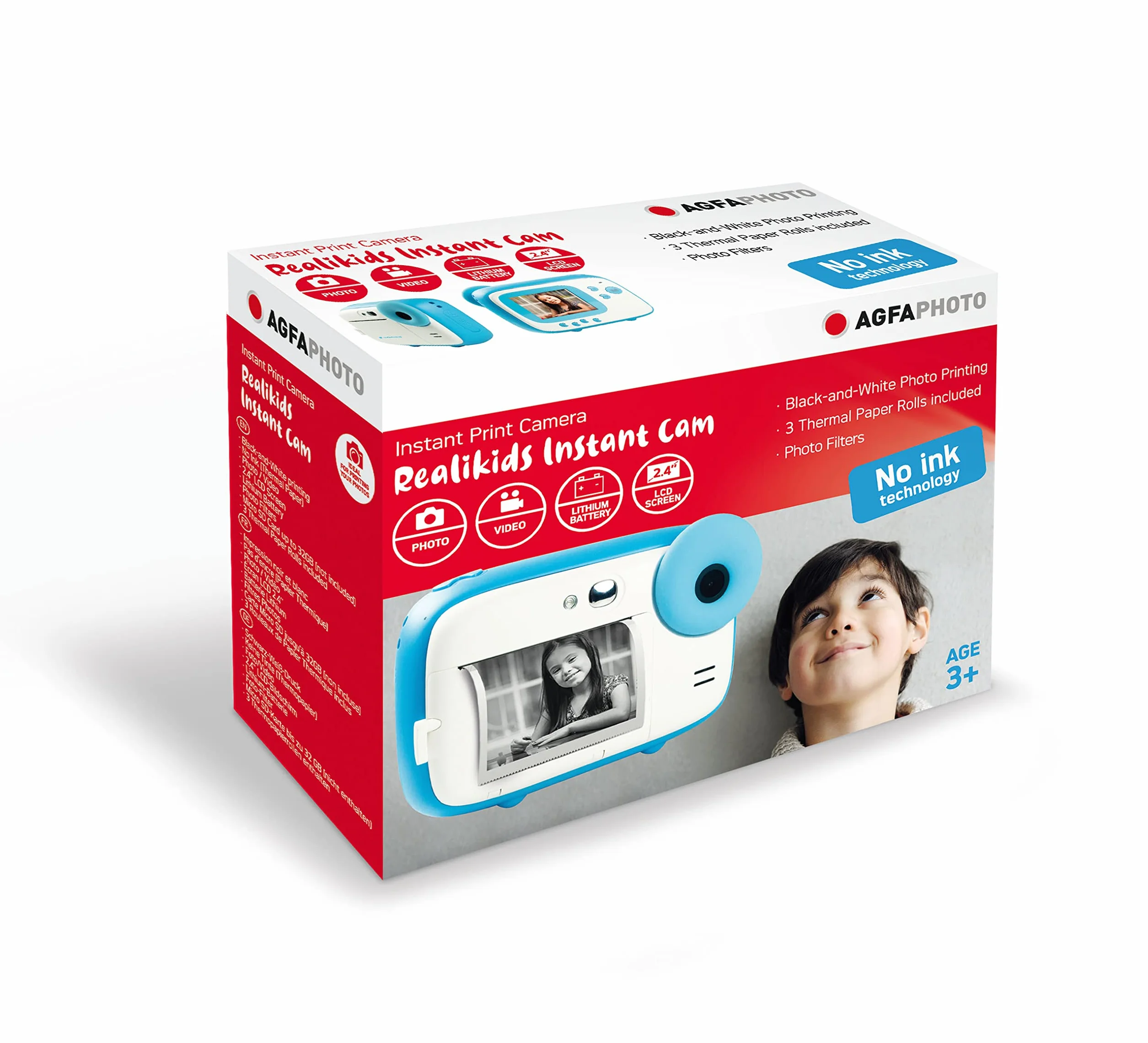 AgfaPhoto Realikids Instant Cam Blue