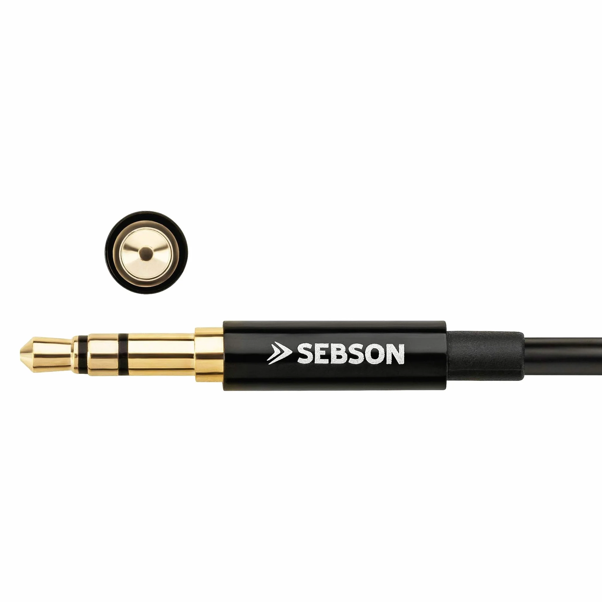 SEBSON Kabel RCA 1m 1x Jack 3,5mm do 2x Chinch AUX Audio