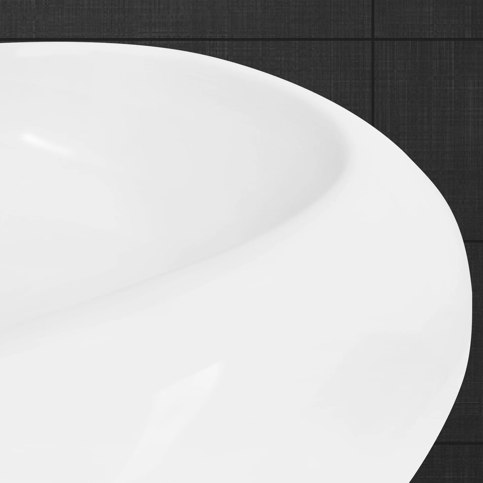 LuxeBath umywalka umywalka Ø 350 x 120 mm biala ceramiczna z kompletem odplywowym do umywalki bez przelewu umywalka nablatowa umywalka