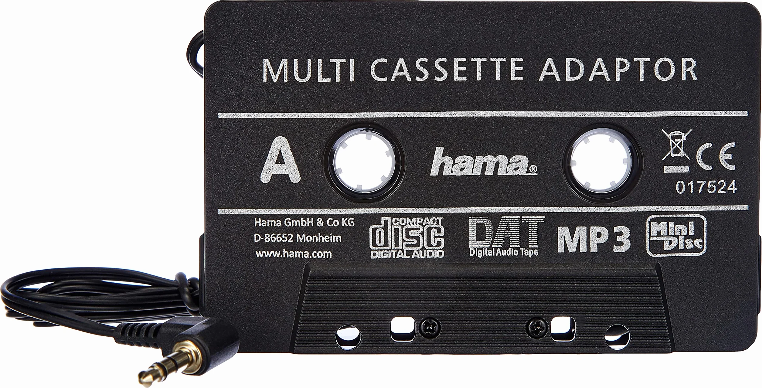 Hama Adapter do kasety samochodowej, czarny