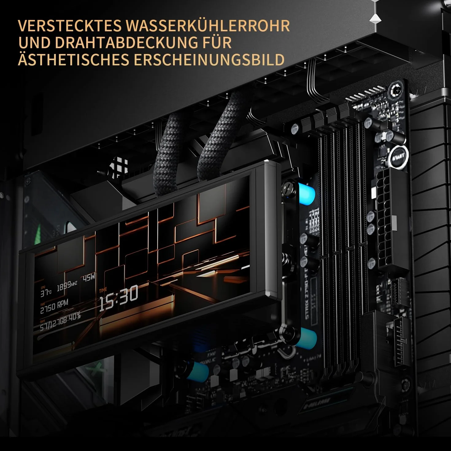 Thermalright TR A70 Vision obudowa gamingowa ATX, 8 gniazd wentylatorów, wyświetlacz LCD 9,16 cala