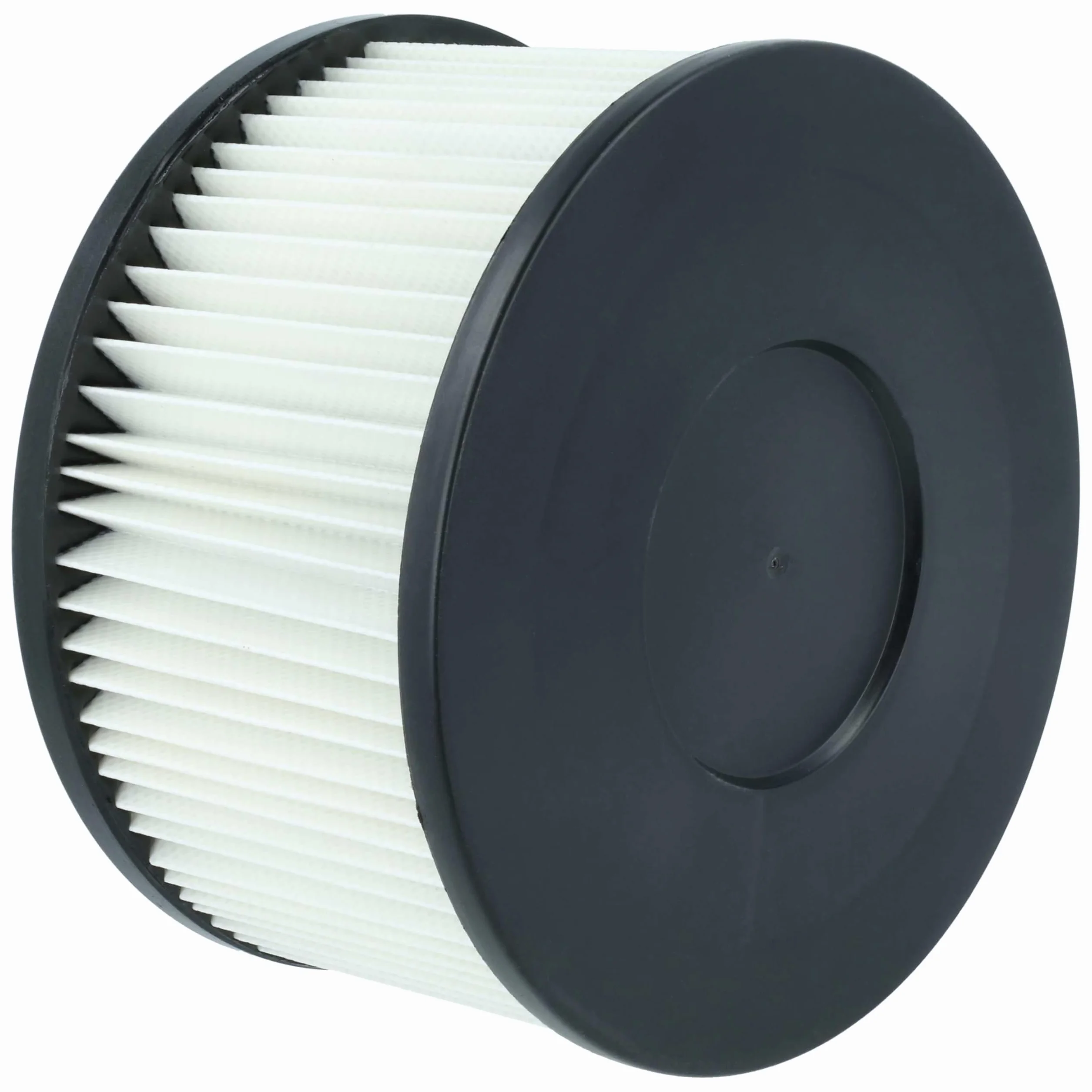 vhbw 6 x filtr harmonijkowy kompatybilny z VONROC VC505AC, VC507DC, VC808AA odkurzacz do popiołu – filtr nabojowy, czarny, biały, zmywalny
