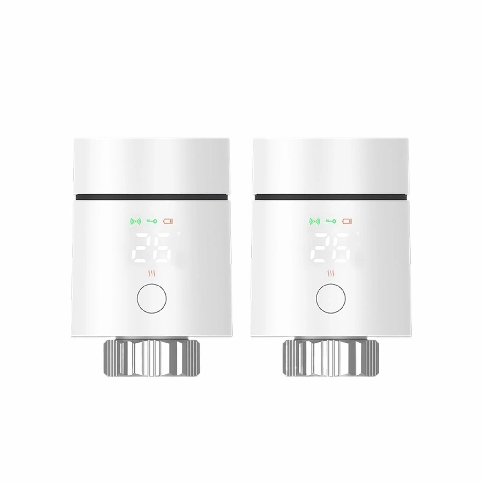 Sterownik Zaworu Termostatycznego Tuya ZigBee3.0 Smart TRV, Obsługa Siłownika Termostatu Grzejnikowego Informacja O ZgodnośCi(2PCS)