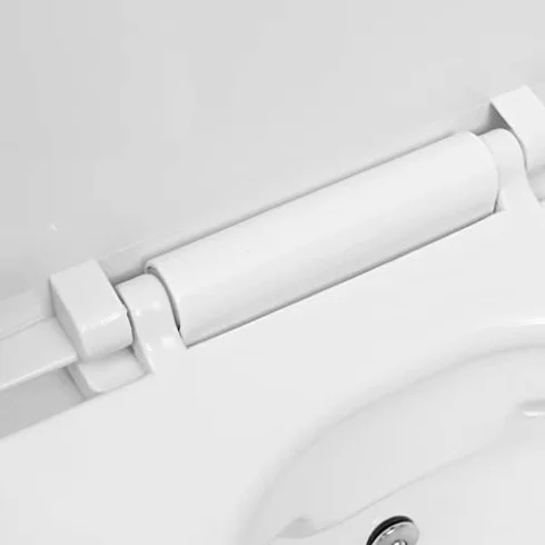 Toaleta ścienna bez obramowania z funkcją bidetu – nowoczesna toaleta ceramiczna z miękkim siedziskiem do łazienki