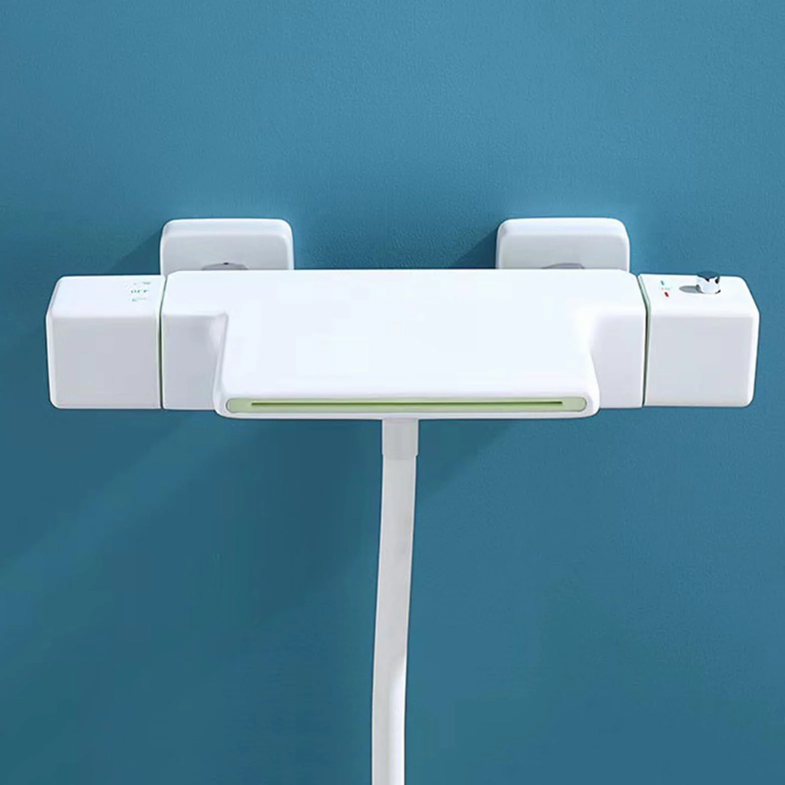 Bateria wannowa ścienna Kwadratowa wanna z wodospadem Bateria wannowa Bateria wannowa z ręcznym prysznicem i wężem 1,5 m Czarny vision