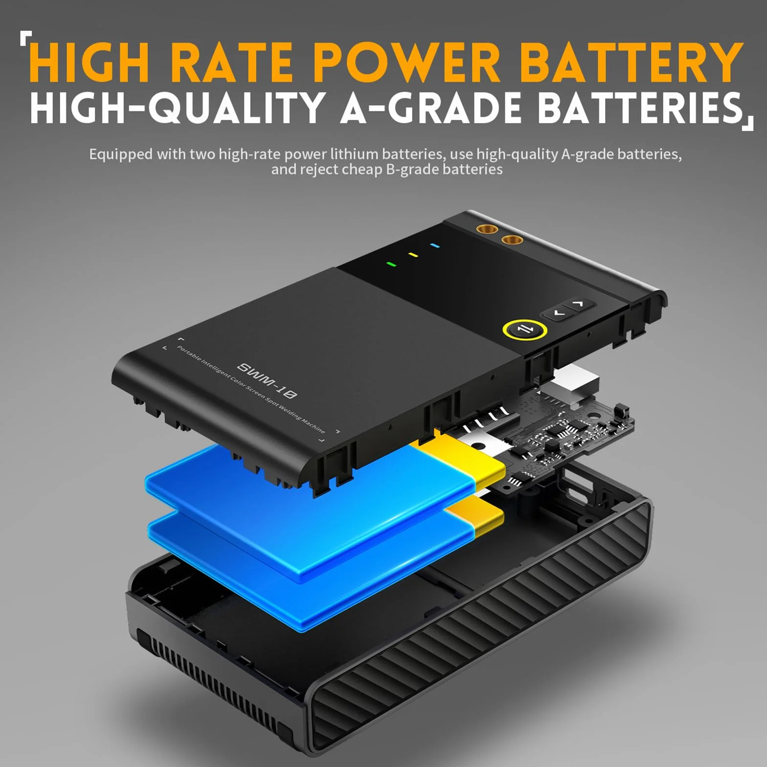 Zgrzewarka Punktowa do Akumulatorów 5000 mAh Li spawarka punktowa z wyjmowaną baterią wielofunkcyjną mini lutownica punktowa do 0.25 mm niklowania żelaza stali blachy aluminiowej 0.3 mm