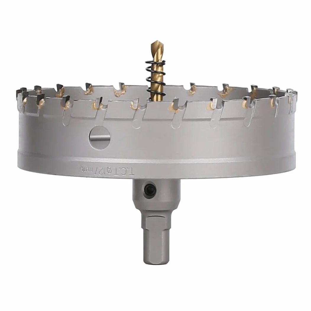 TCT otwornica, 127 mm wiertło z węglika spiekanego z wiertłami centrującymi, frez do twardego metalu, stali nierdzewnej, stali konstrukcyjnej, stopu aluminium, miedzi, żelaza, tworzywa