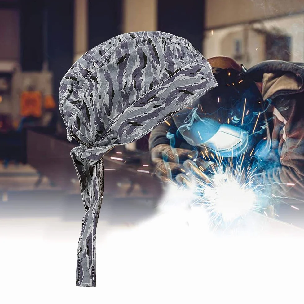 Czapki Spawalnicze, Regulowane Profesjonalny Trudnopalny Ognioodporny Ochronny na głowę Czapka Spawalnicza Czapka Spawacza Kask Spawalniczy Sprzęt Ochronny Kask dla Mężczyzn