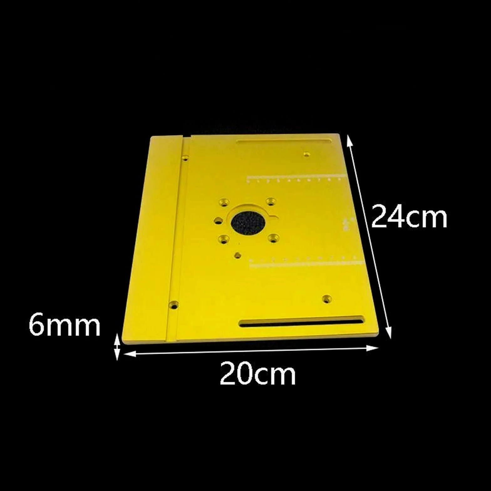 Miniaturowa piła stołowa Aluminiowa frezarka stołowa wkładka płyta ławki do obróbki drewna piła Mitre Gauge wsporniki przesuwne stół piła panelowa maszyny 240x200x6mm(D)