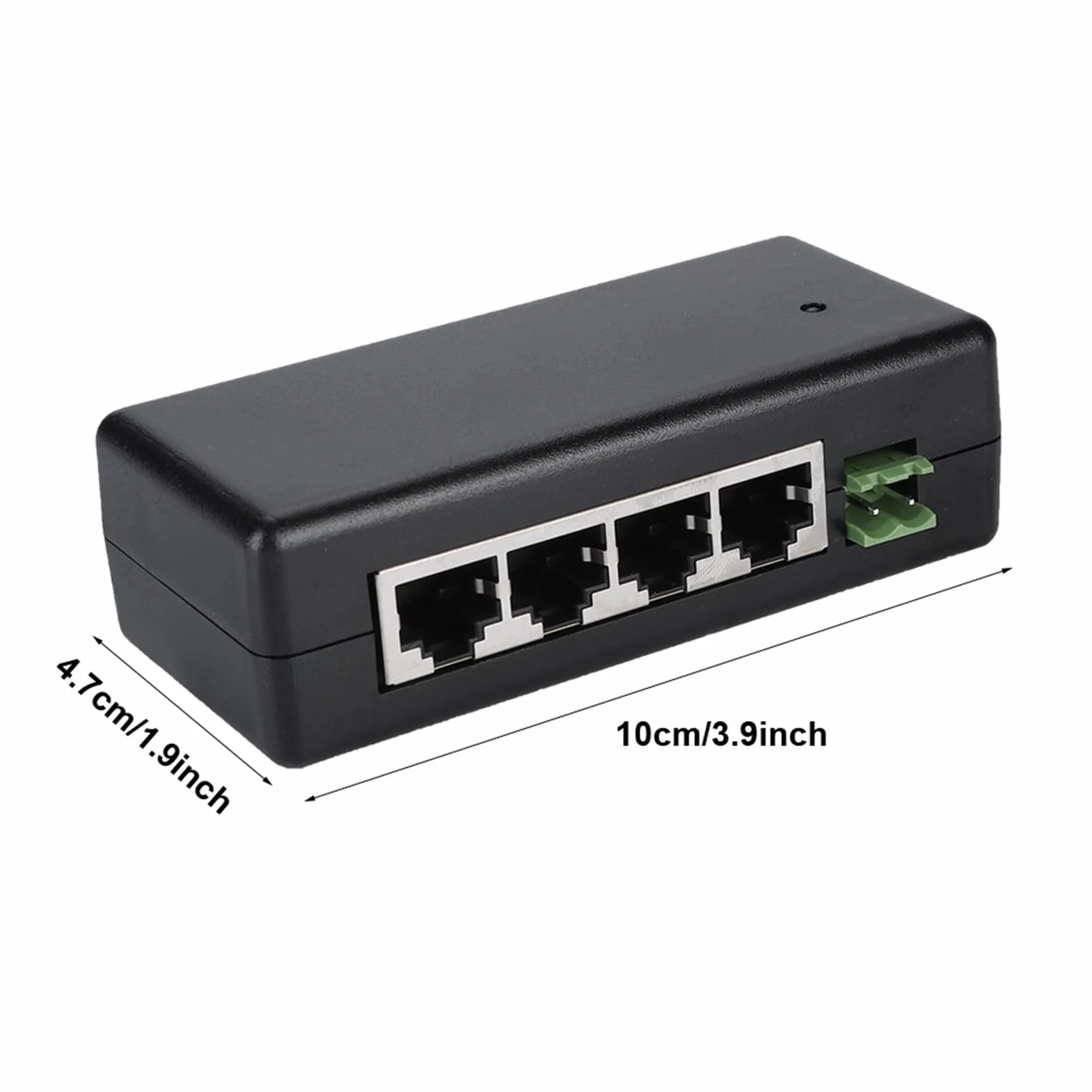 Przełącznik PoE 4-portowy 12-48V wtryskiwacz zasilania Ethernet do kamery IP