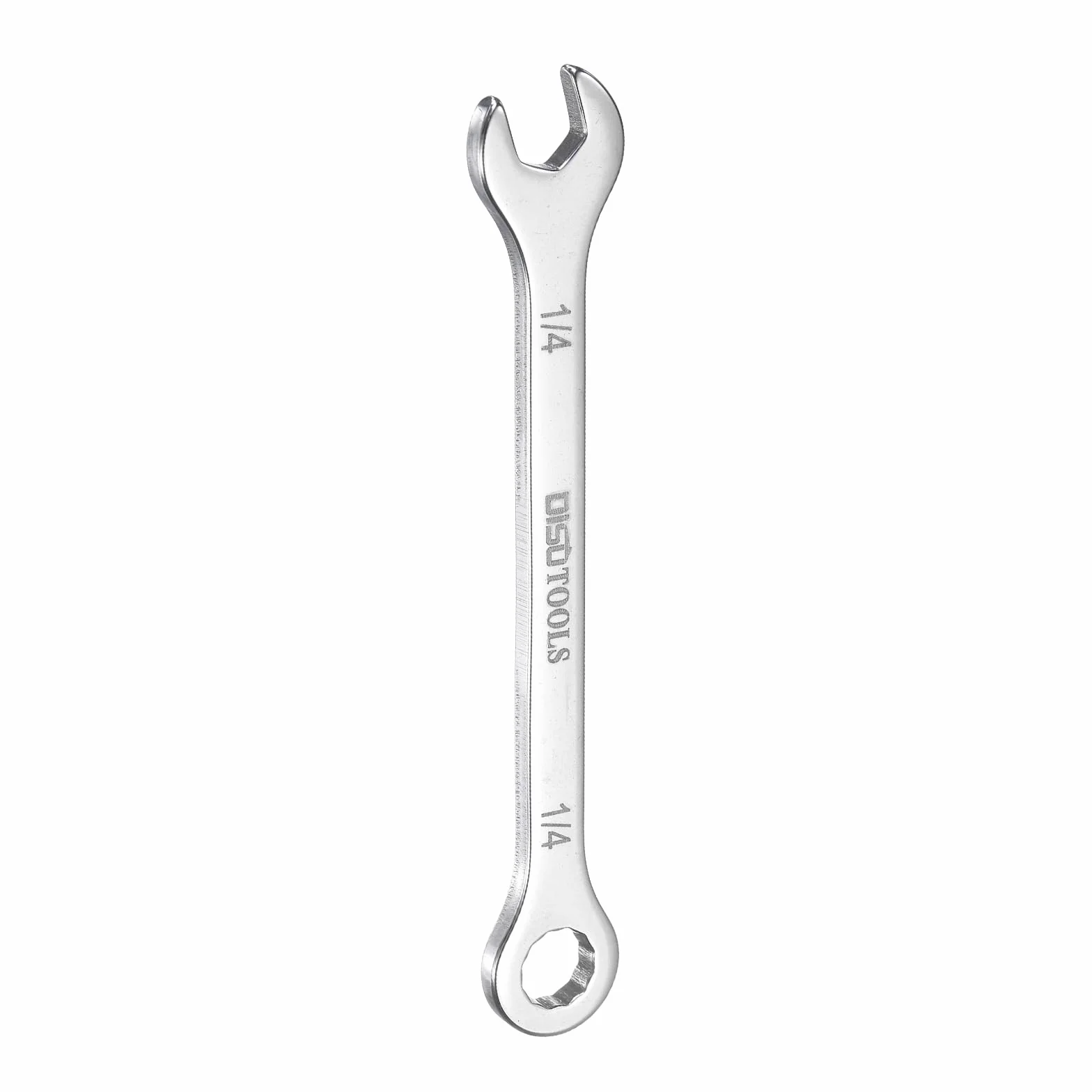 QUARKZMAN Cienki klucz kombinowany 1/4" 30Cr13 stal szlachetna hartowanie polerowanie mini klucz kombinowany z przesuniętym 12-punktowym końcem skrzynki i otwartym końcem 15° do napraw samochodów