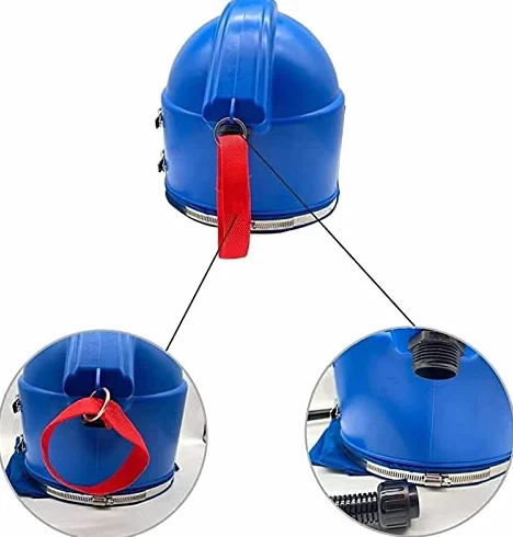 Kask do piaskowania z podajnikiem powietrza i termostatem, kaptur ochronny na ramię dla bezpiecznego i wygodnego piaskowania