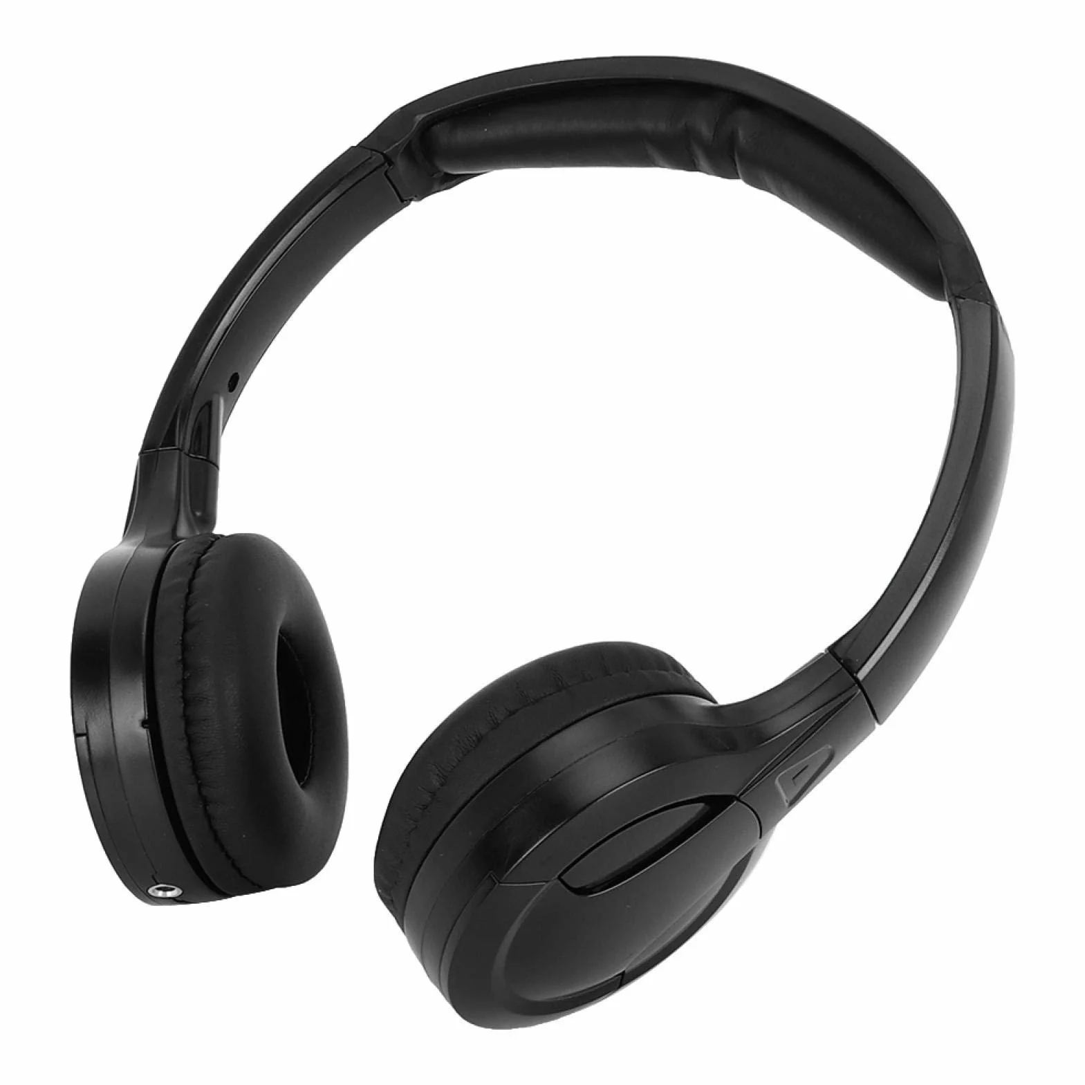 Qiilu Bezprzewodowe Słuchawki Samochodowe Stereo Audio na Podczerwień 2 Kanały do DVD