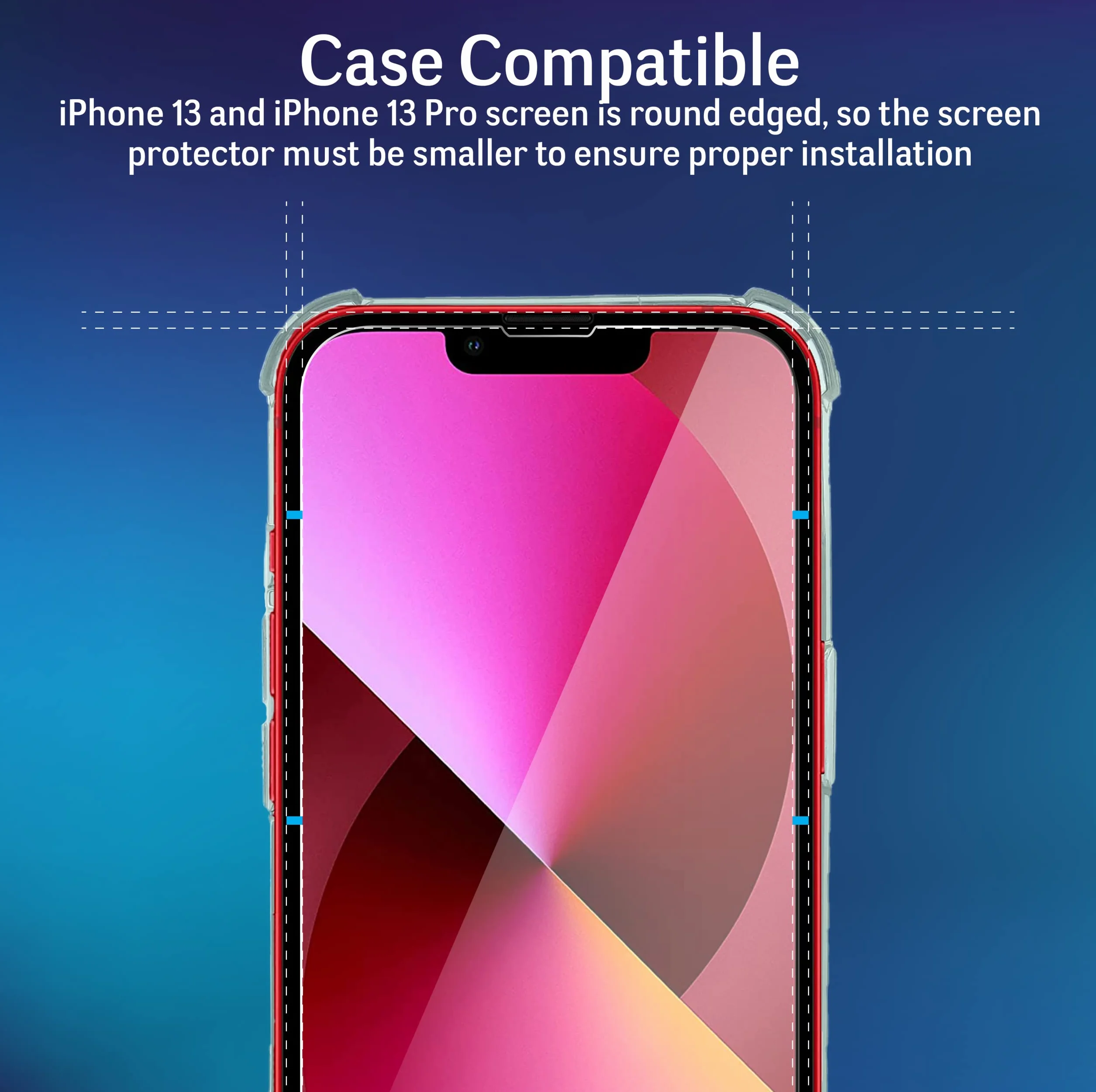 Ochraniacz ekranu do iPhone 13 / iPhone 13 Pro szkło hartowane 3 sztuki