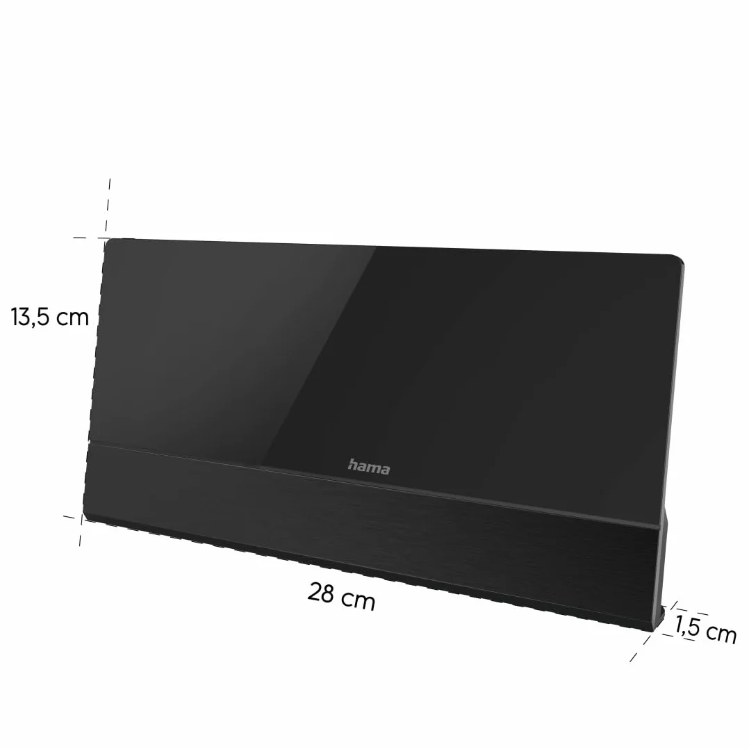 Hama Antena pokojowa DVB-T/T2 5G LTE FM aktywna wewnętrzna czarna
