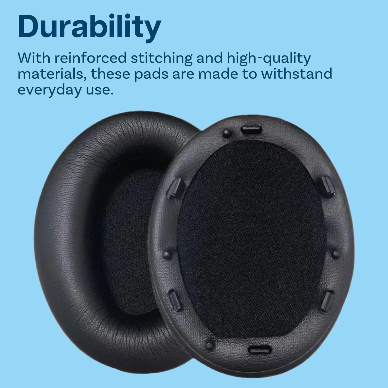 Sony WH-1000XM3 Nausznik Słuchawek Noise Cancelling Memory Foam Protein PU Wymienna Poduszka Uszu Czarny