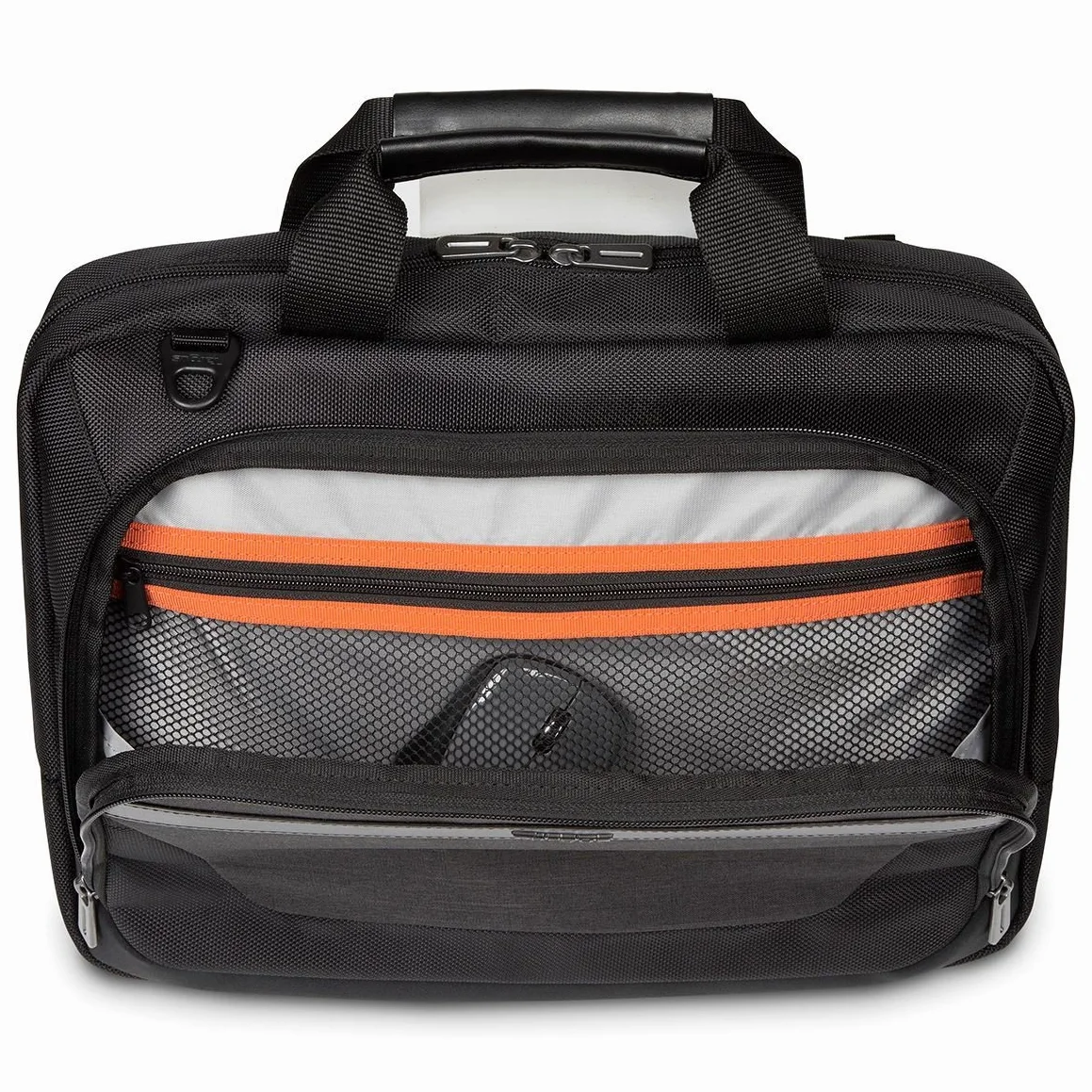 Targus CitySmart Slimline Topload Business Commuter Messenger aktówka na laptopa 12-14 cali, czarny/szary (TBT913EU)