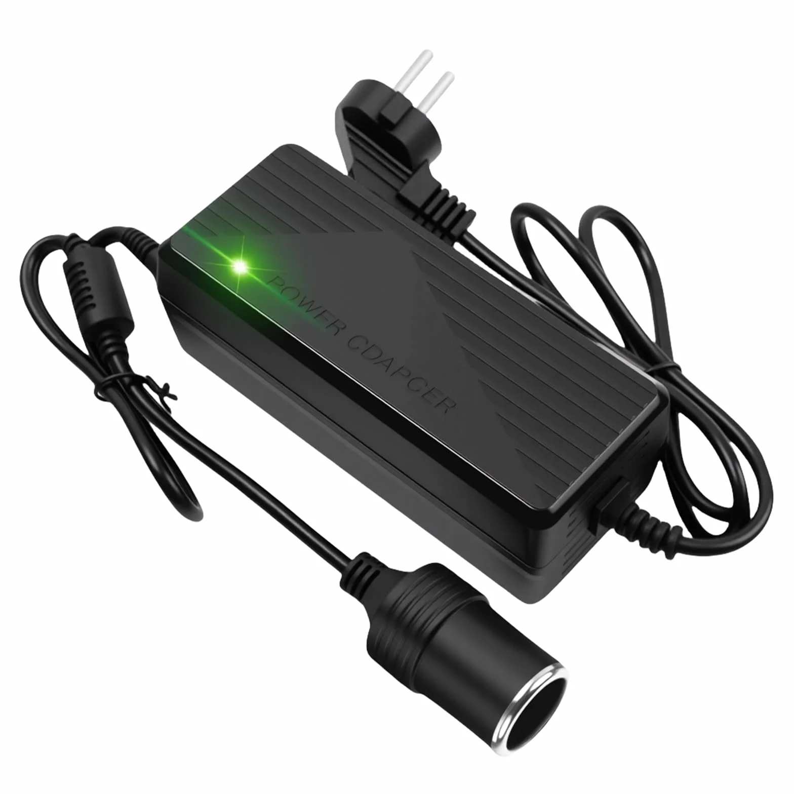 Przetwornica napięcia 230 V na 12 V, 180 W, 15 A, zasilacz sieciowy 12 V, adapter do zapalniczki samochodowej, gniazdo AC na DC do odkurzaczy, sprężarek, lodówek