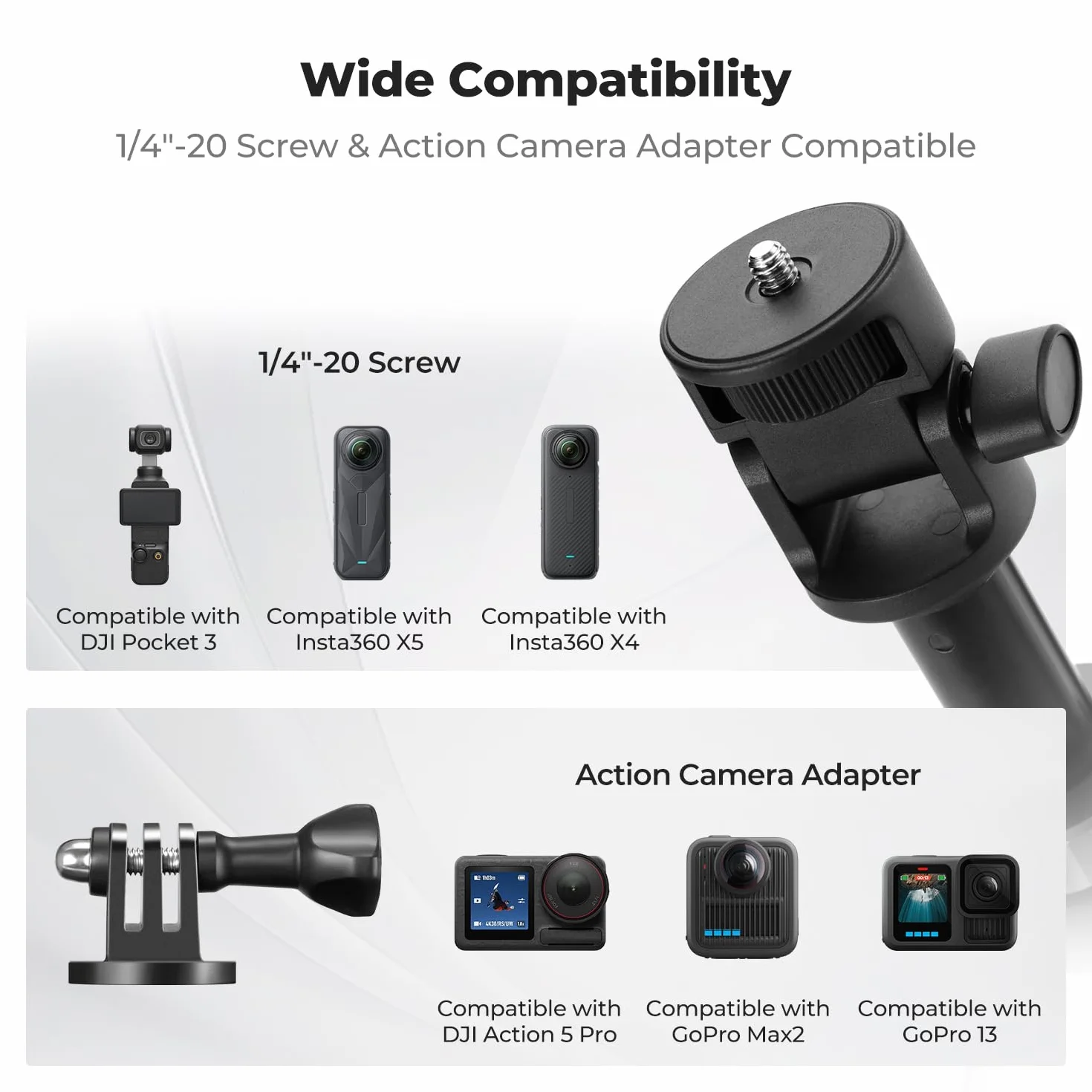 K&F CONCEPT Statyw do smartfonów i aparatów Selfie Stick 175cm MS24 z pilotem Bluetooth