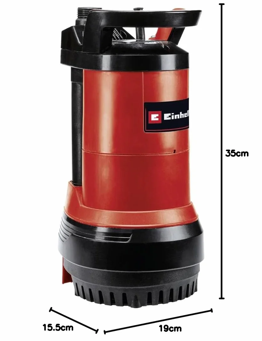 Einhell GE-PP 5555 RB-A Pompa do beczki deszczowej (550 W, pompa kombinowana 2 w 1, zanurzeniowa pompa ciśnieniowa i beczka przeciwdeszczowa, automatyczna funkcja z ochroną przed pracą na sucho,