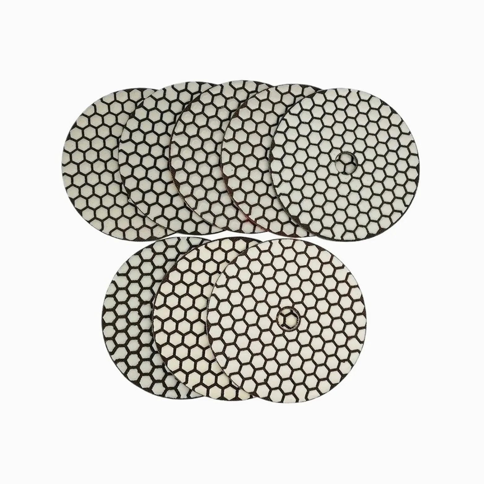 Zestaw diamentowych tarcz polerskich, Diamentowe elastyczne pady polerskie na sucho 5 cali 8 szt. do granitu, marmuru i ceramiki(8pcs S8)