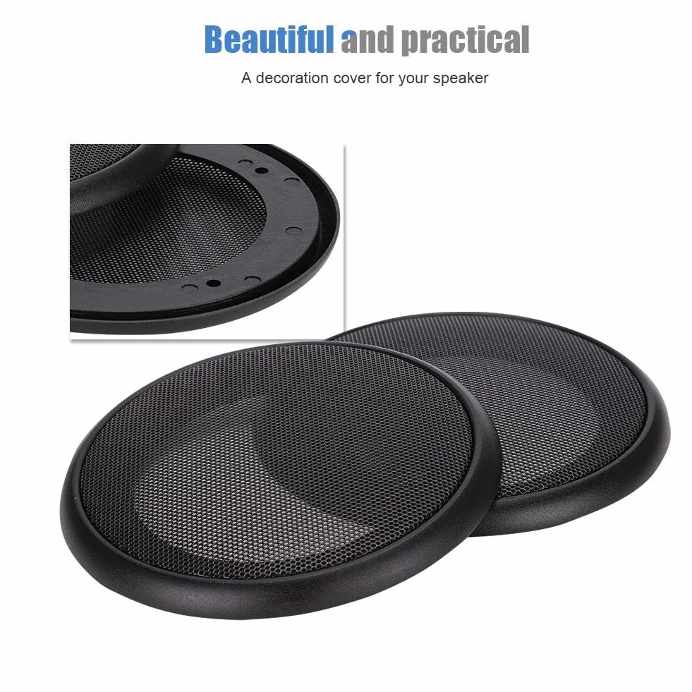Osłony głośników 4-calowe metalowe grille subwoofera czarne