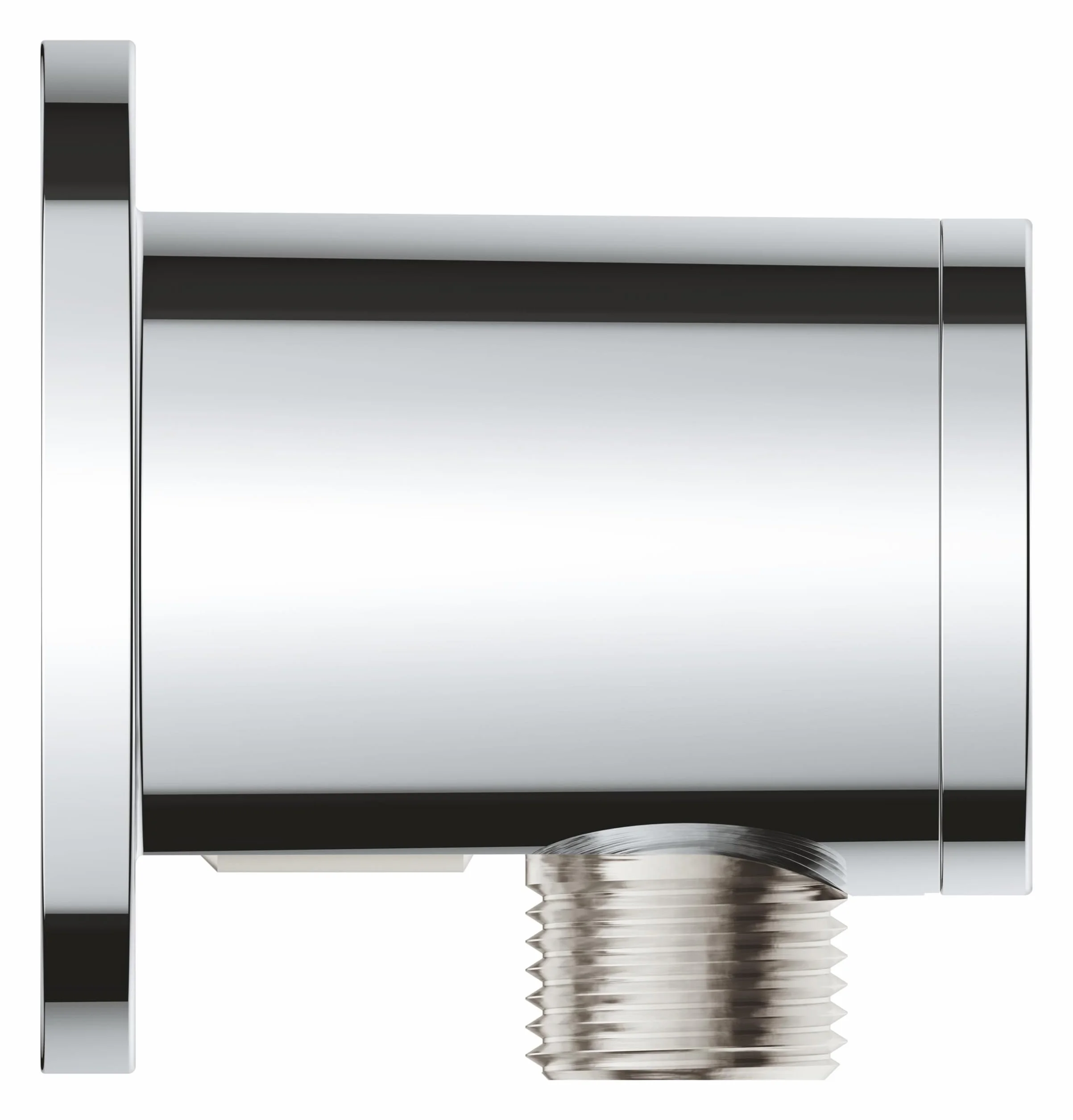 GROHE Vitalio 26963001 uniwersalna złączka ścienna z kolankiem wylotowym prysznica, gwint zewnętrzny 1/5.1 cm do węża prysznicowego, chromowana, 26963001