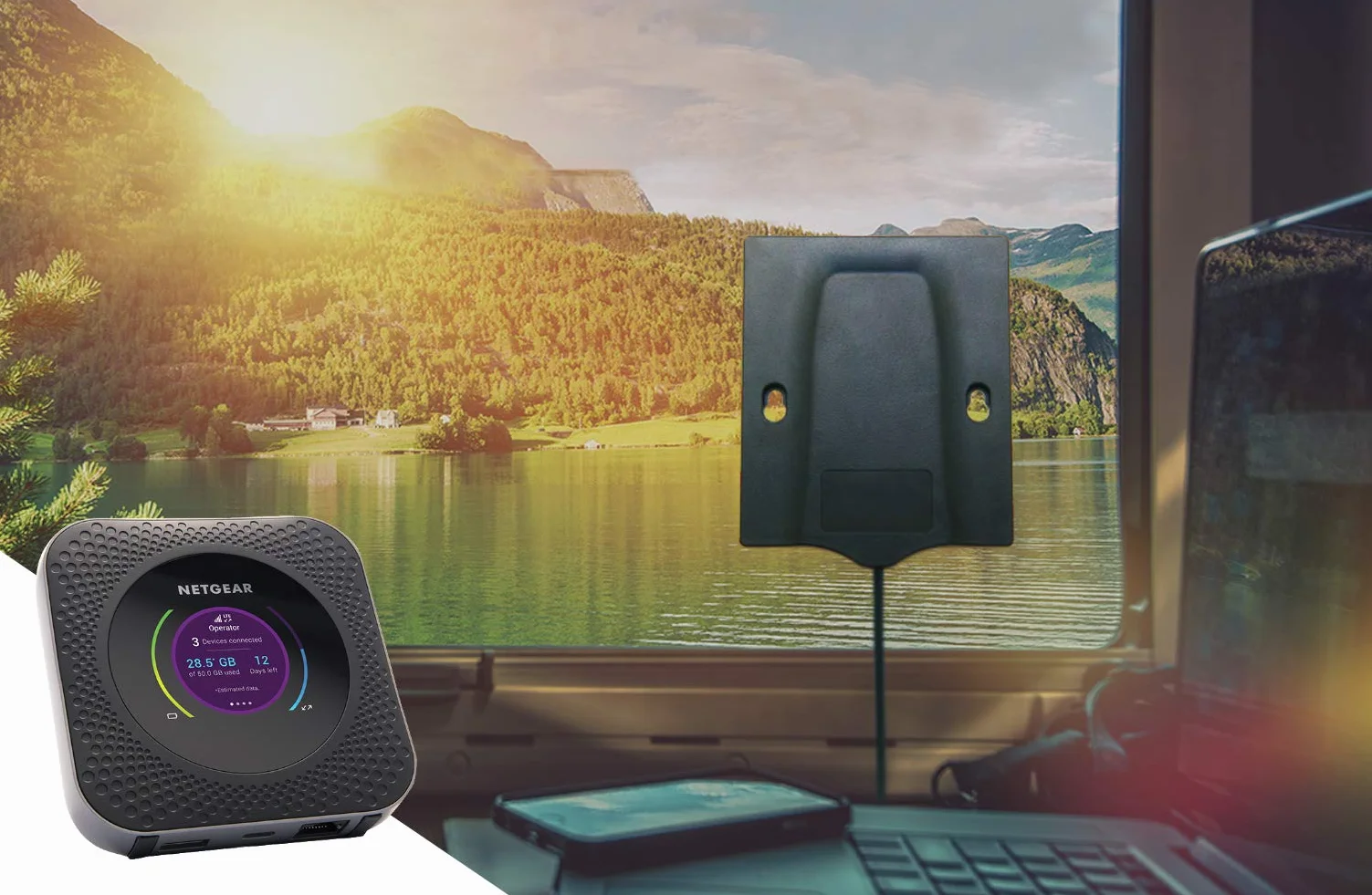 NETGEAR Zewnętrzna antena 5G MIMO SMA/TS9 2,5 dBi do 5G/4G LTE routerów 100 cm