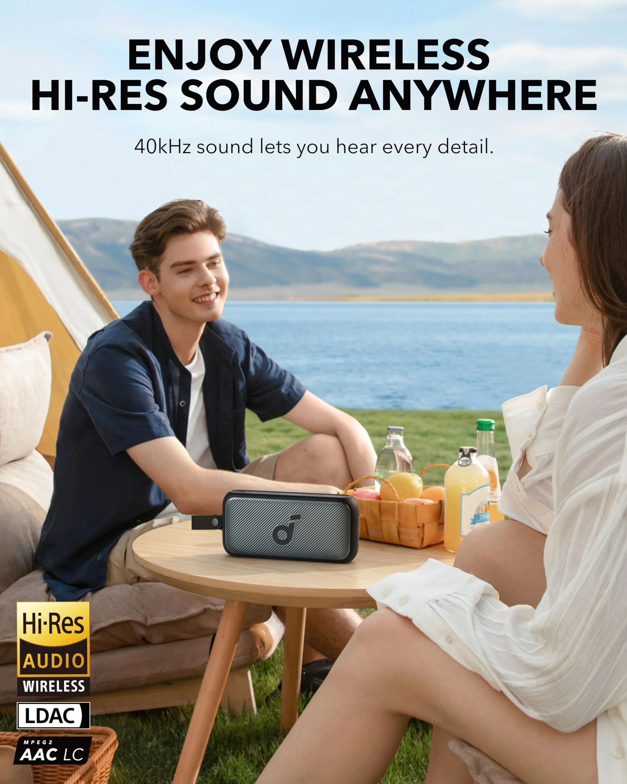 soundcore Motion 300 Bezprzewodowy przenośny głośnik Hi-Res BassUp 30 W IPX7 Bluetooth SmartTune