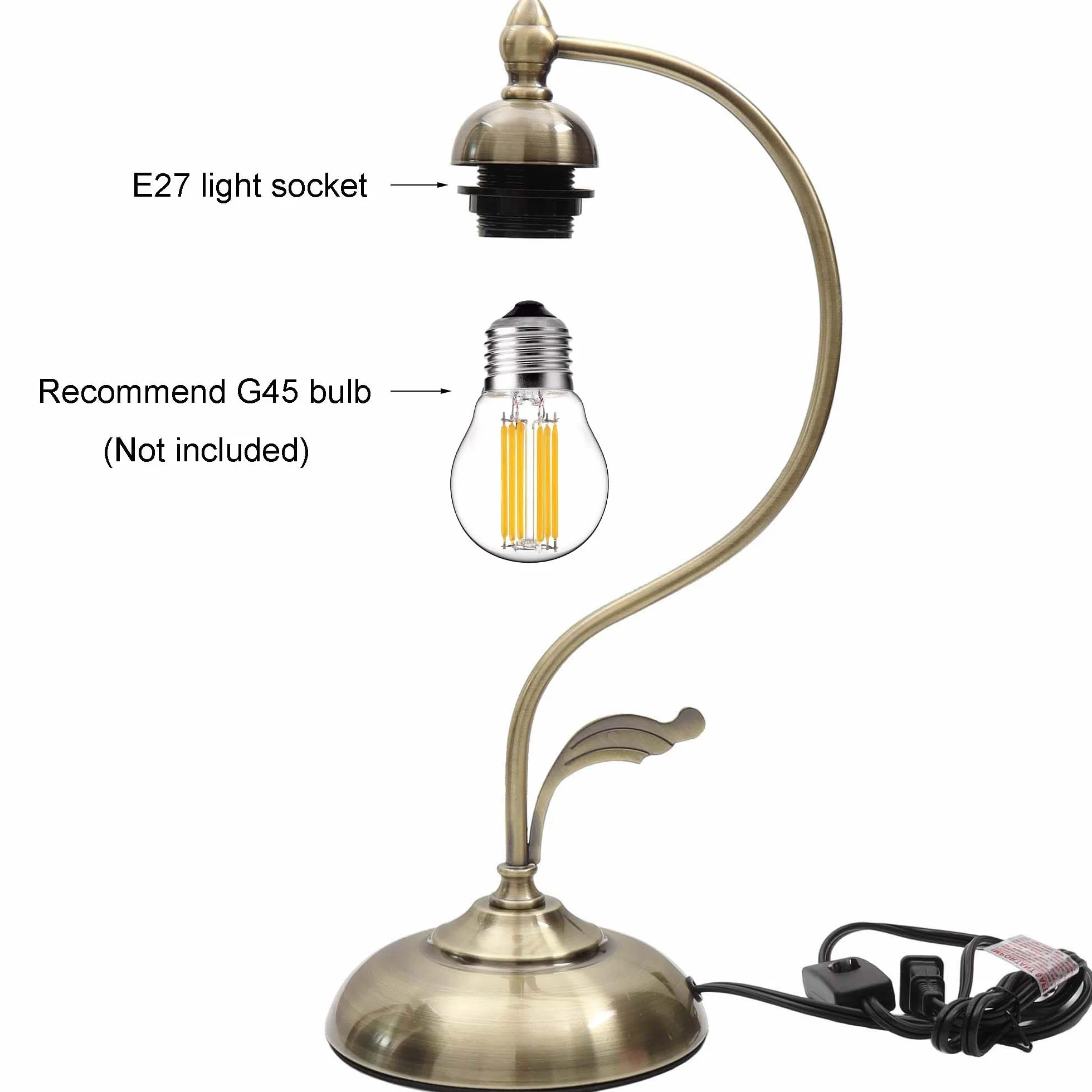 Bieye Lampa stołowa Tiffany w stylu witrażu z kwiatowym płatkiem z mosiężną podstawą na dekorację domu (Różowy, 20 cm Wiśniowy kwiat)